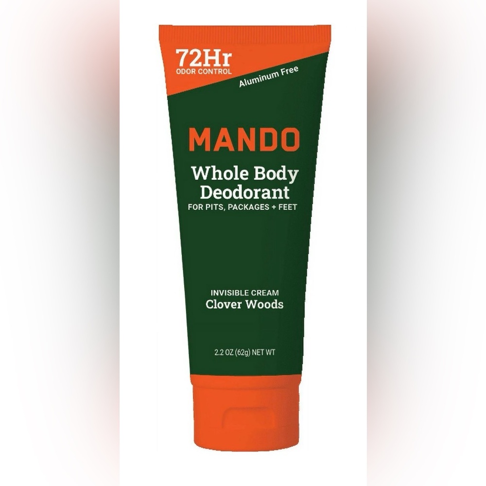 MANDO 72 Hour Aluminum Free Whole Body Deodorant 2.2OZ Tubes